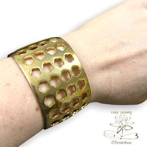 Bundle Sale 3 for $15 | Large Gold Tone Hinge Bracelet